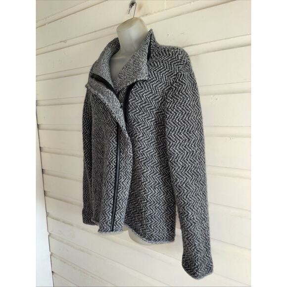 Eileen Fisher Wool/Alpaca Blend Knit Full Zip Jacket Size XL - Picture 3 of 8